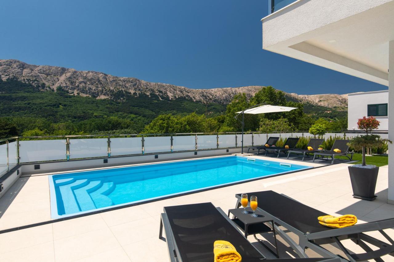 Villa Supernus With Heated Pool Baska  Exterior photo